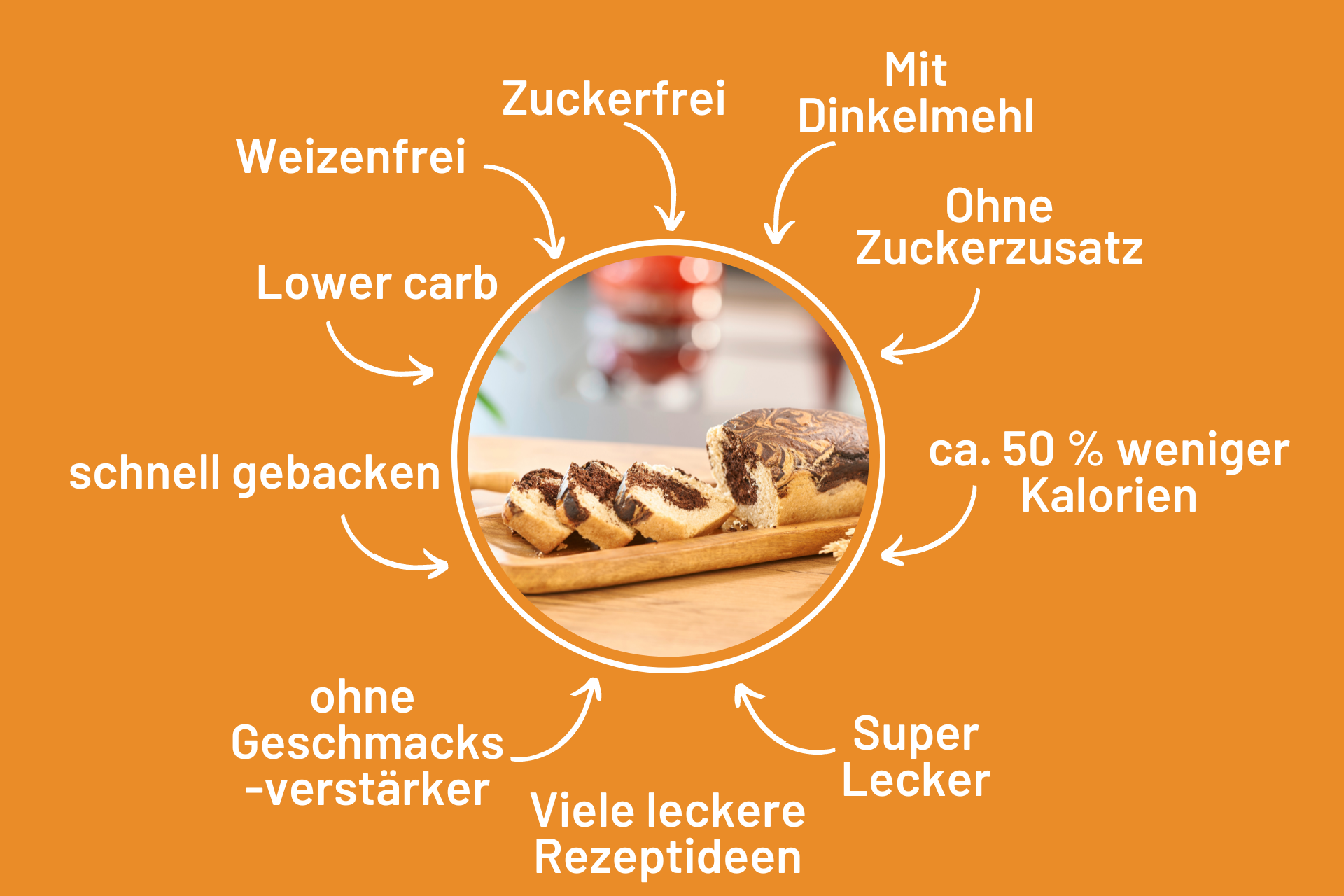 Dinkel-Marmorkuchen Backmischung ohne Zuckerzusatz – Svea&amp;#39;s Bakery